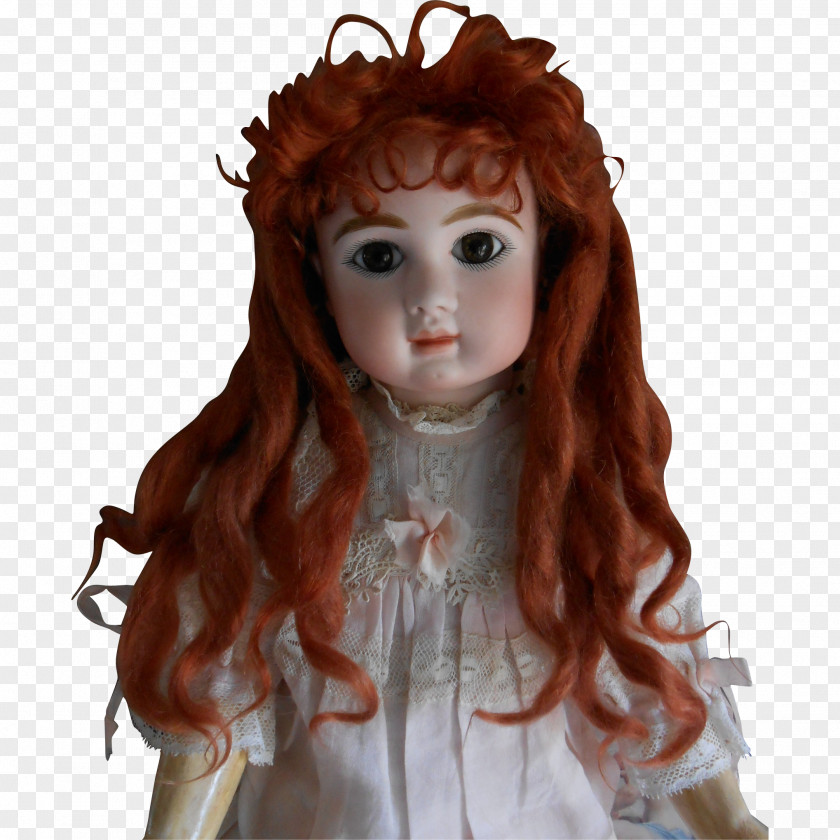 Wig Victorian Era Doll Red Hair Coloring PNG