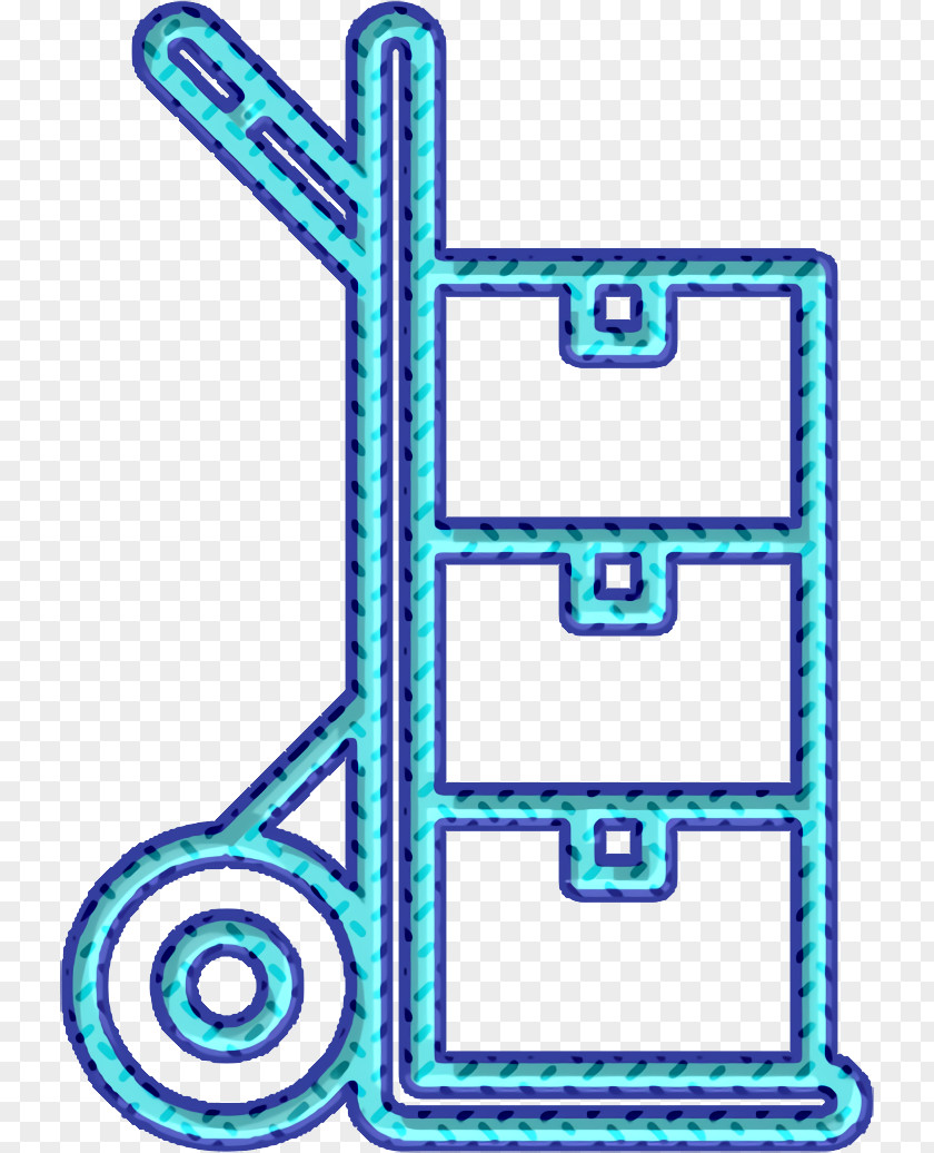 Box Icon Delivery Trolley PNG