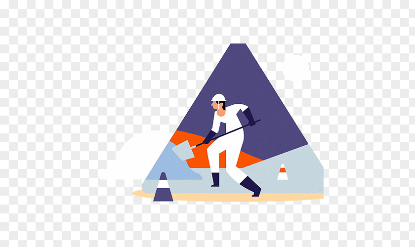Construction Workers Are Shoveling Soil Architectural Engineering Illustration PNG
