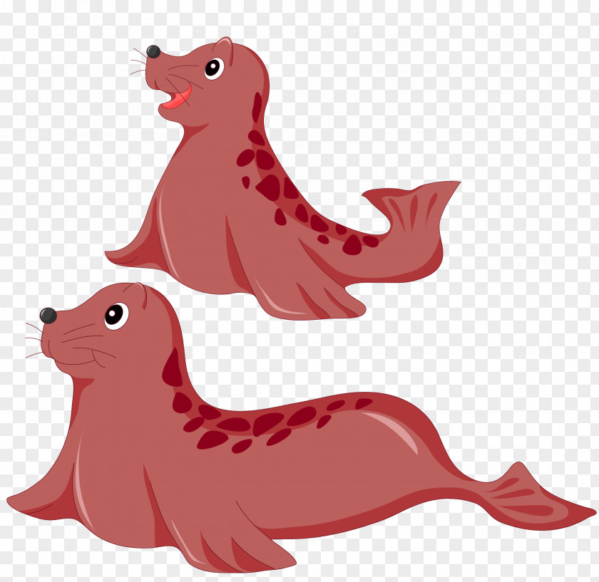 Cute Cartoon Baby Seal Vector Material Euclidean Clip Art PNG