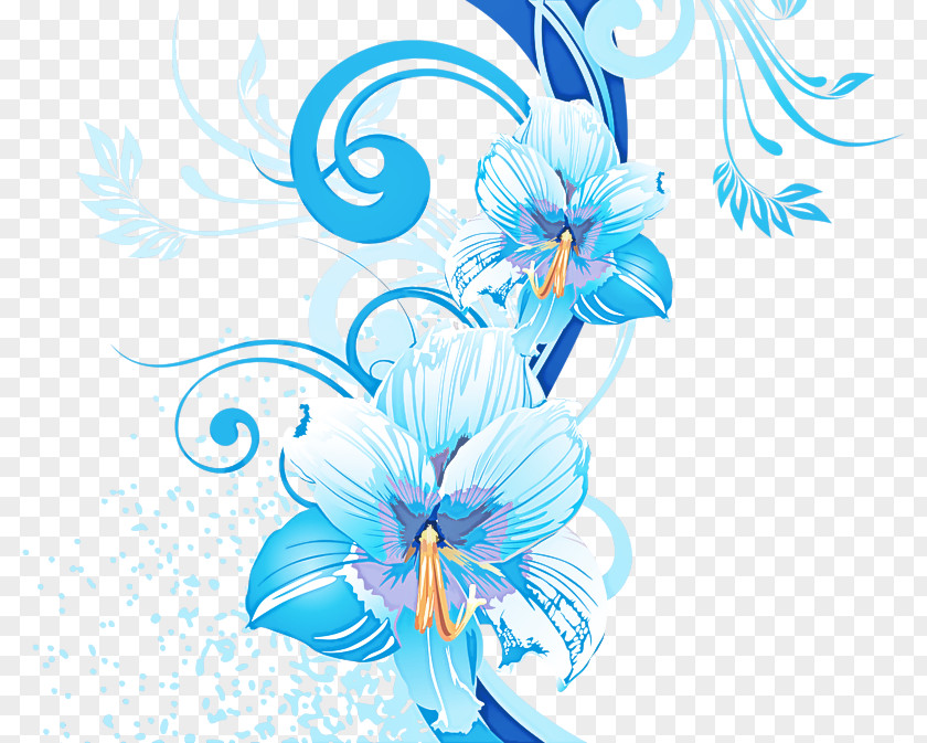Flower Plant Blue PNG