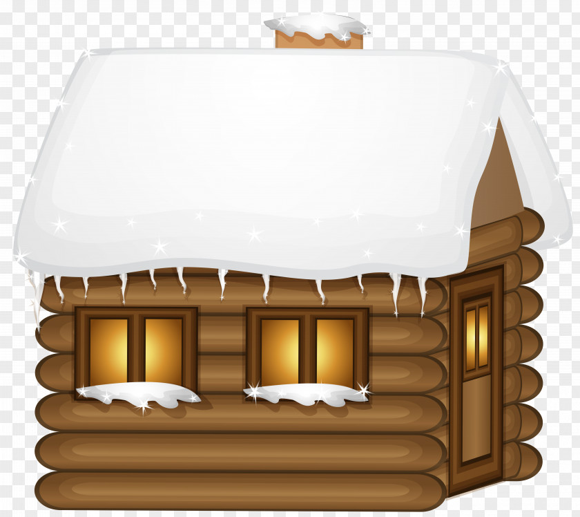 Winter Wooden House Clip-Art Image Clip Art PNG