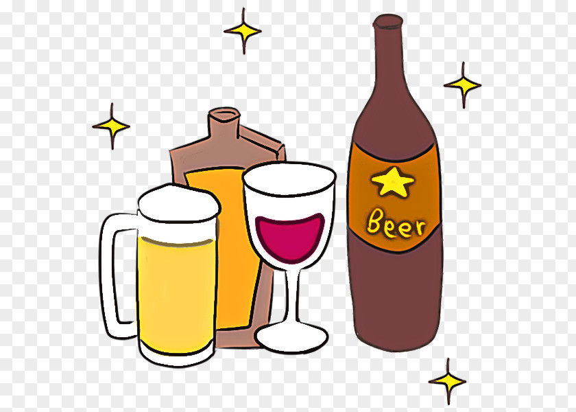 Cartoon Drink Beer Bottle Alcohol PNG