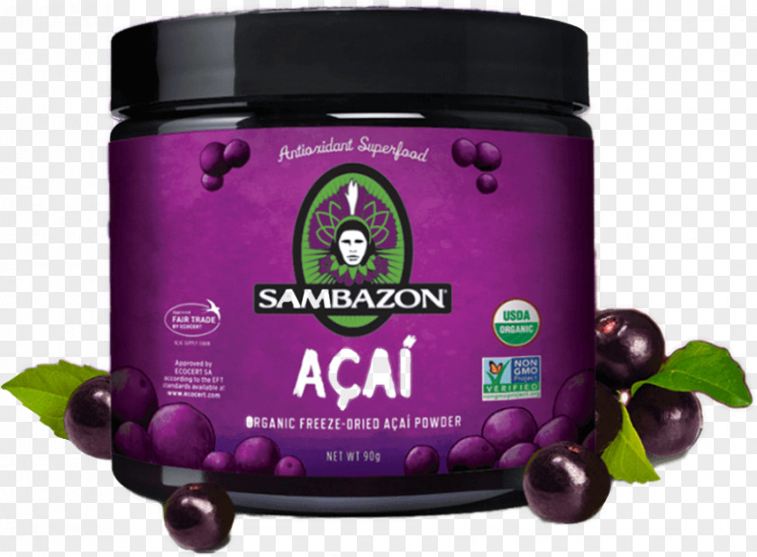 Juice Smoothie Organic Food Açaí Palm Sambazon PNG