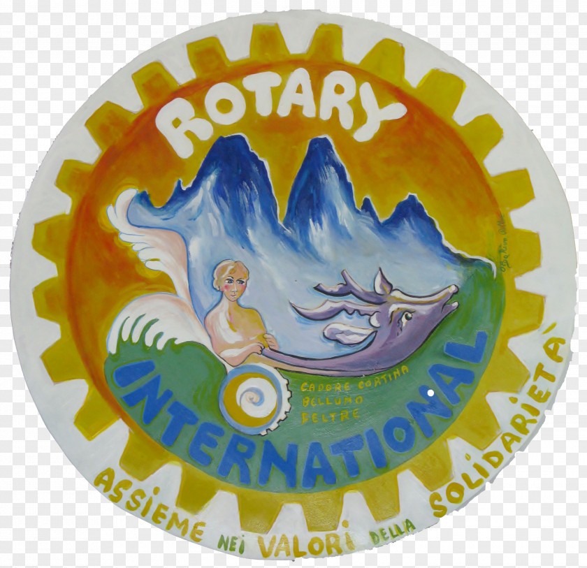 Rotary Villa Gregoriana Logo Dolomites International Hiking PNG