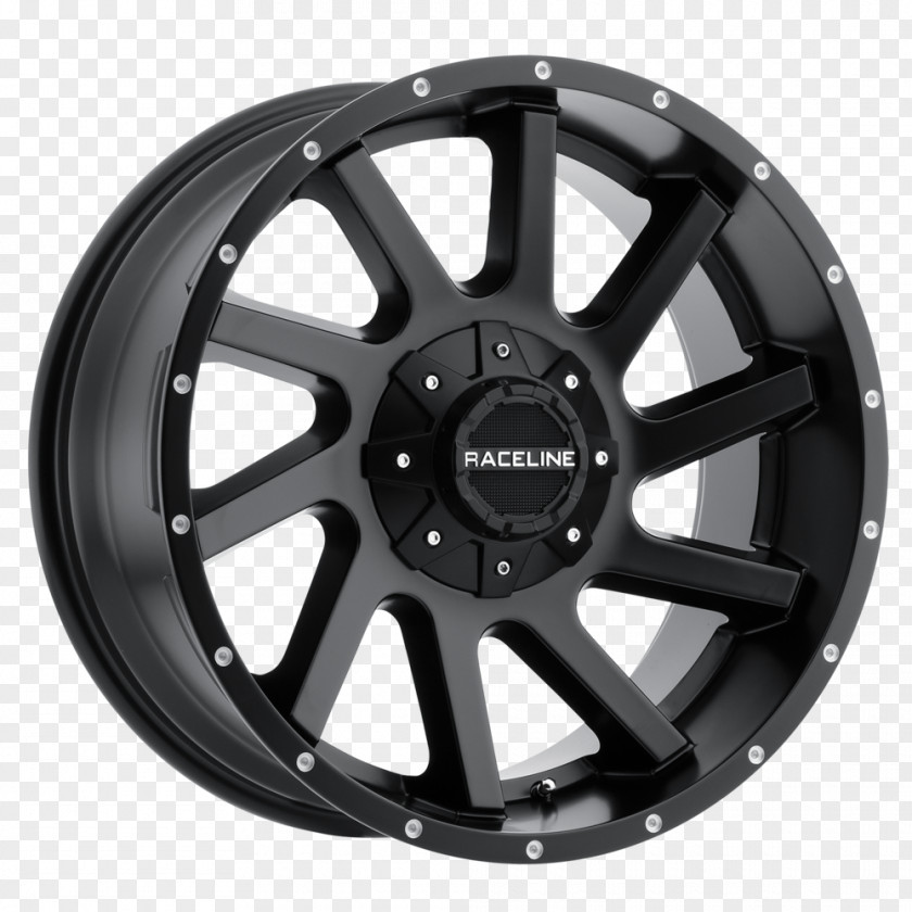 Black Silk Alloy Wheel Rim Tire Spoke PNG