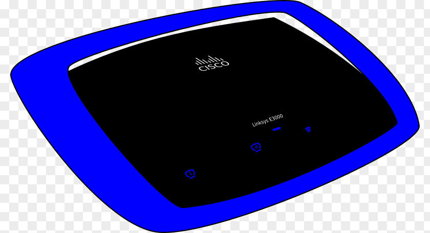 Cisco Wireless Router Product Design Cobalt Blue PNG