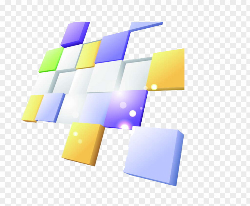 Colored Cubes Cube Fundal PNG