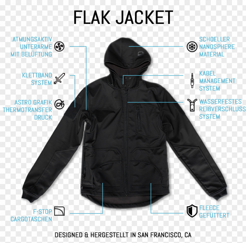 Flak Jacket Hoodie Polar Fleece Coat PNG