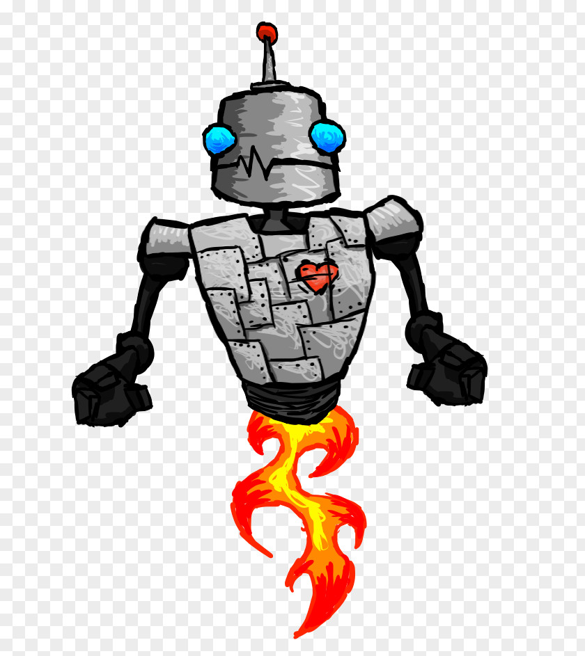Flying Robot Character Fiction Clip Art PNG