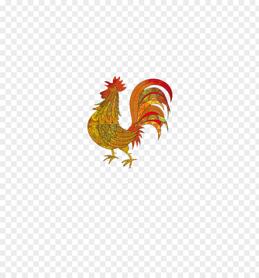 2017 Auspicious Chicken Creative Rooster Art PNG