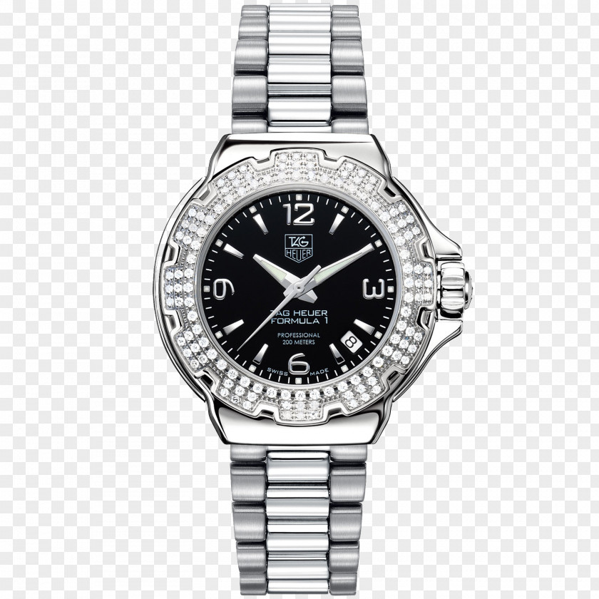 Diamond Bezel Watch TAG Heuer Formula One Jewellery PNG