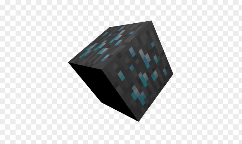 Minecraft Diamond Axe Square Meter Black M PNG