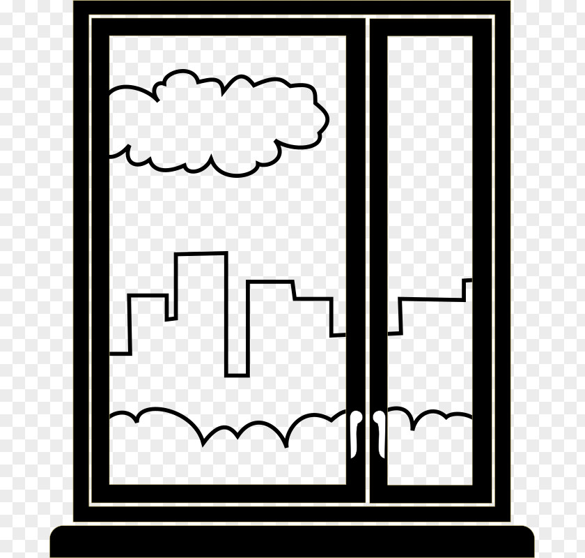 Open Window Drawing Coloring Book Art PNG
