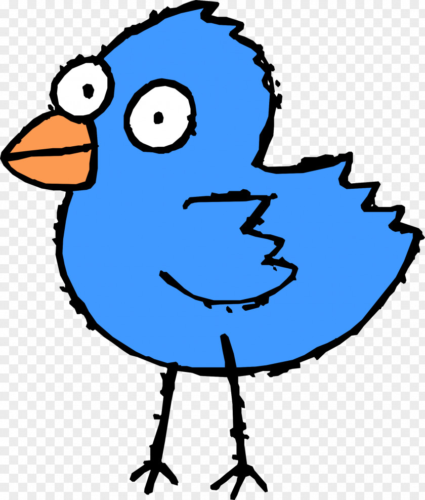 Twitter Bird Black And White Drawing Cartoon Clip Art PNG