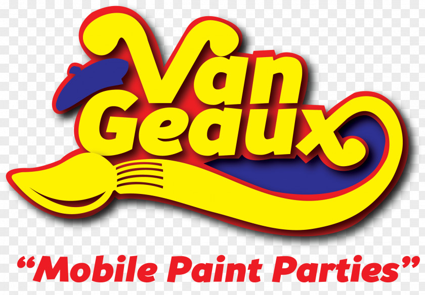 Van Isle Paint Geaux Vangeaux Party Birthday Clip Art PNG