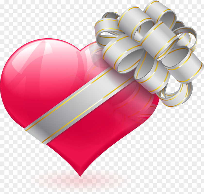 Vector Painted Garland Of Love Valentines Day Heart Euclidean PNG