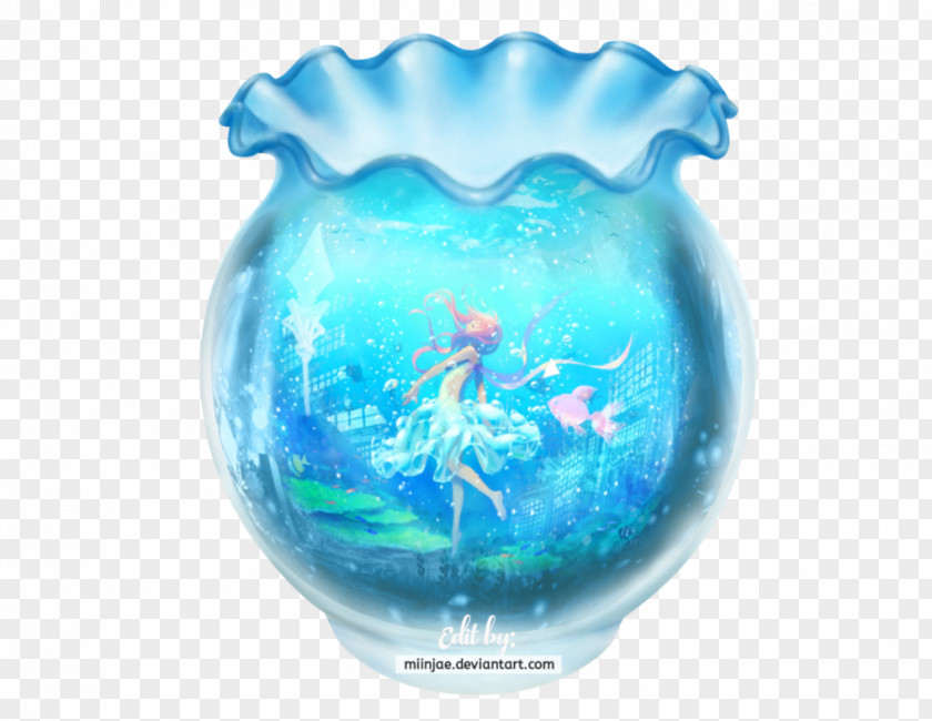 Water Vase Turquoise Glass Unbreakable PNG