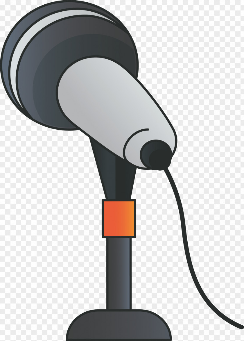 Gray Microphone PNG