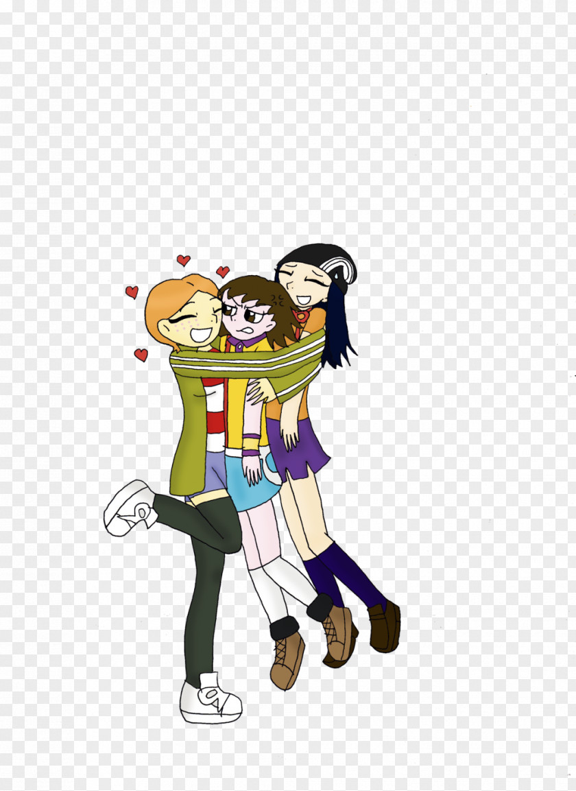 Hug Cartoon Vertebrate Human Behavior Clip Art PNG