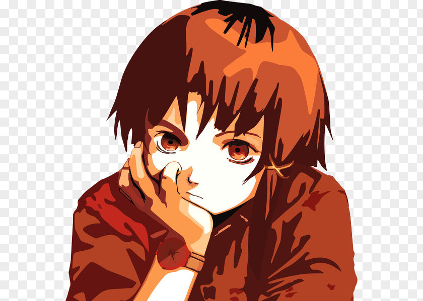 Lain Iwakura Anime Art Painting PNG Painting, clipart PNG