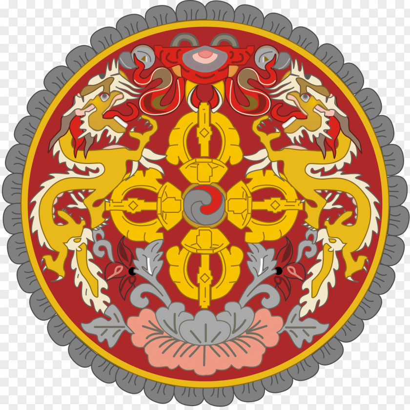 T-shirt Emblem Of Bhutan Flag Coat Arms National Symbols PNG