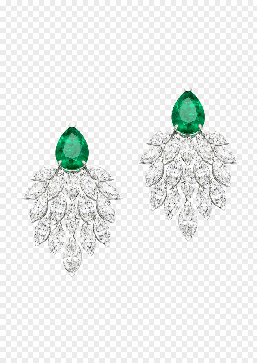 Emerald Earring Jewellery Gemstone Diamond PNG