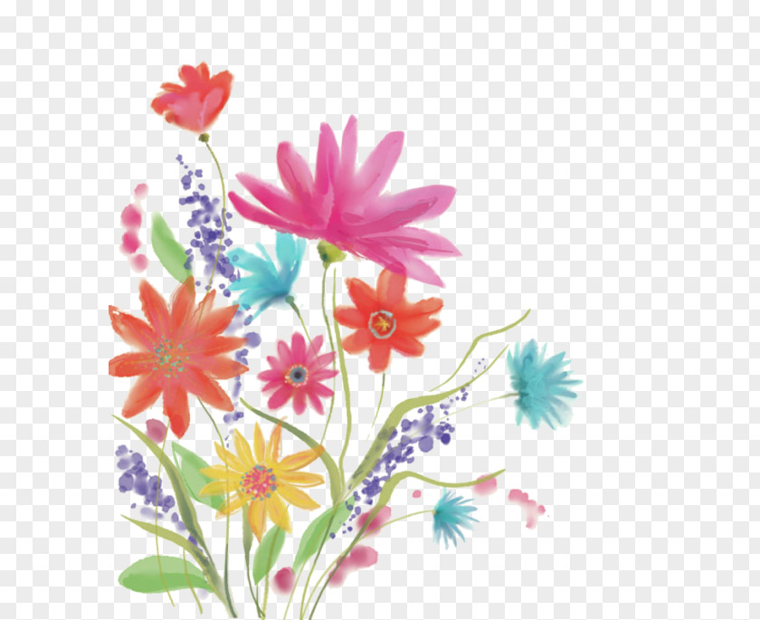 Painting Floral Design Watercolor: Flowers Illustration Watercolor PNG