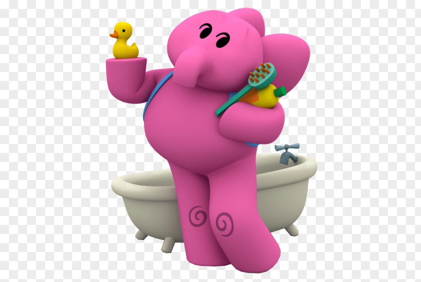 Elly Ready For Bath PNG Bath, from Pocoyo illustration clipart PNG