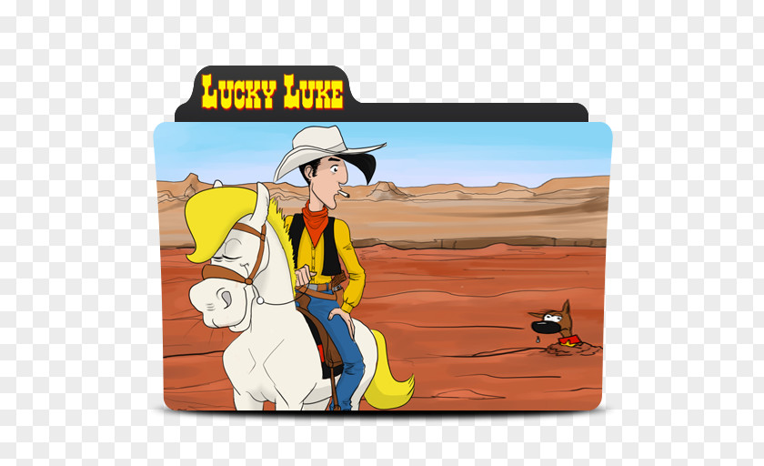 LUCKY LUKE Cartoon Cowboy Animal PNG