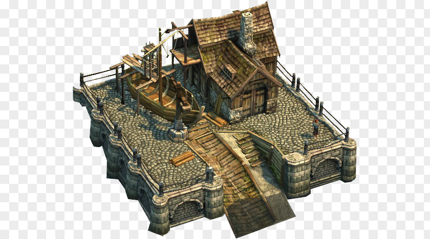 Fantasy Map Anno 1404 Middle Ages Building Architecture Concept Art PNG
