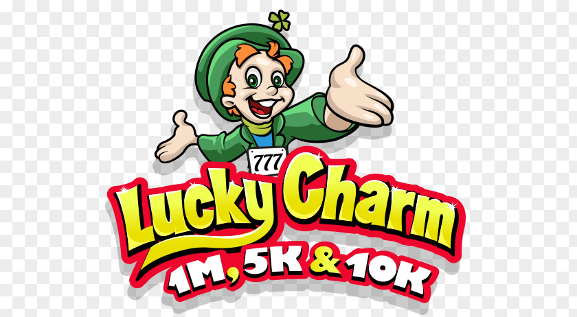 Lucky Charms 10K Run Leprechaun Logo 5K PNG