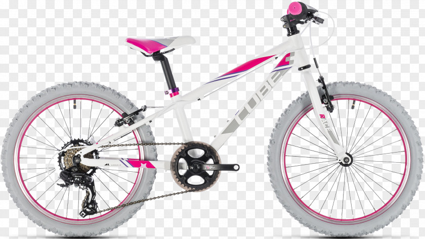 Pink Bike Bicycle Cube Bikes CUBE Kid 200 (2018) Mountain Cycling PNG