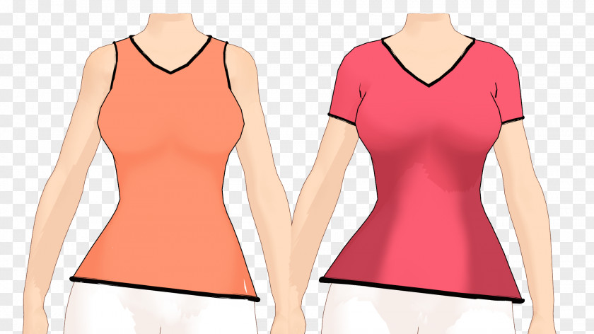 T-shirt Clothing Sleeveless Shirt Top PNG