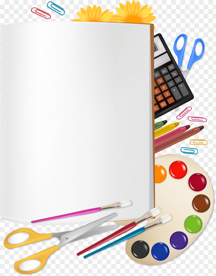 Vector Books School Supplies Middle Clip Art PNG