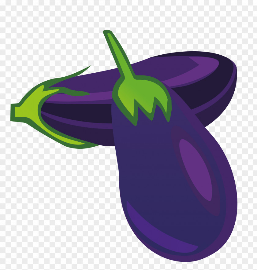 Vector Painted Eggplant Euclidean Fruit Clip Art PNG
