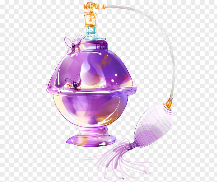 Beautiful Hand-painted Perfume Chanel Illustration PNG