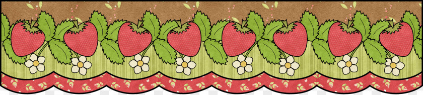 Cartoon Strawberry Lace Download PNG