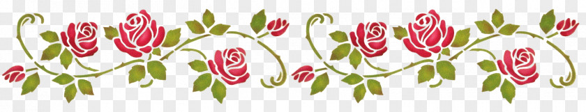 CORAK Rose Flower Stencil PNG
