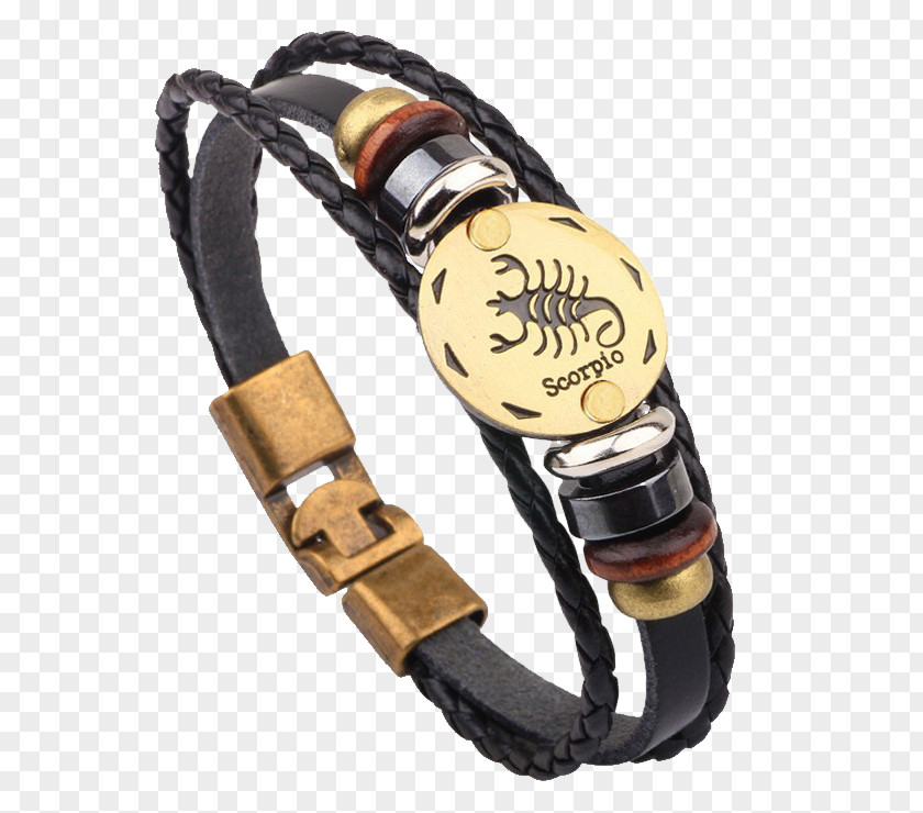 Creative Scorpion Bracelet Leather Bracelets Charm Bangle PNG