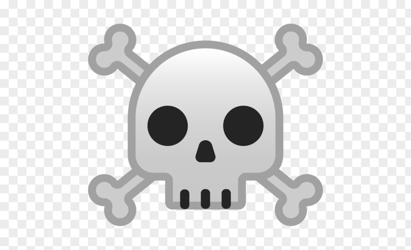 Emoji Skull And Crossbones PNG