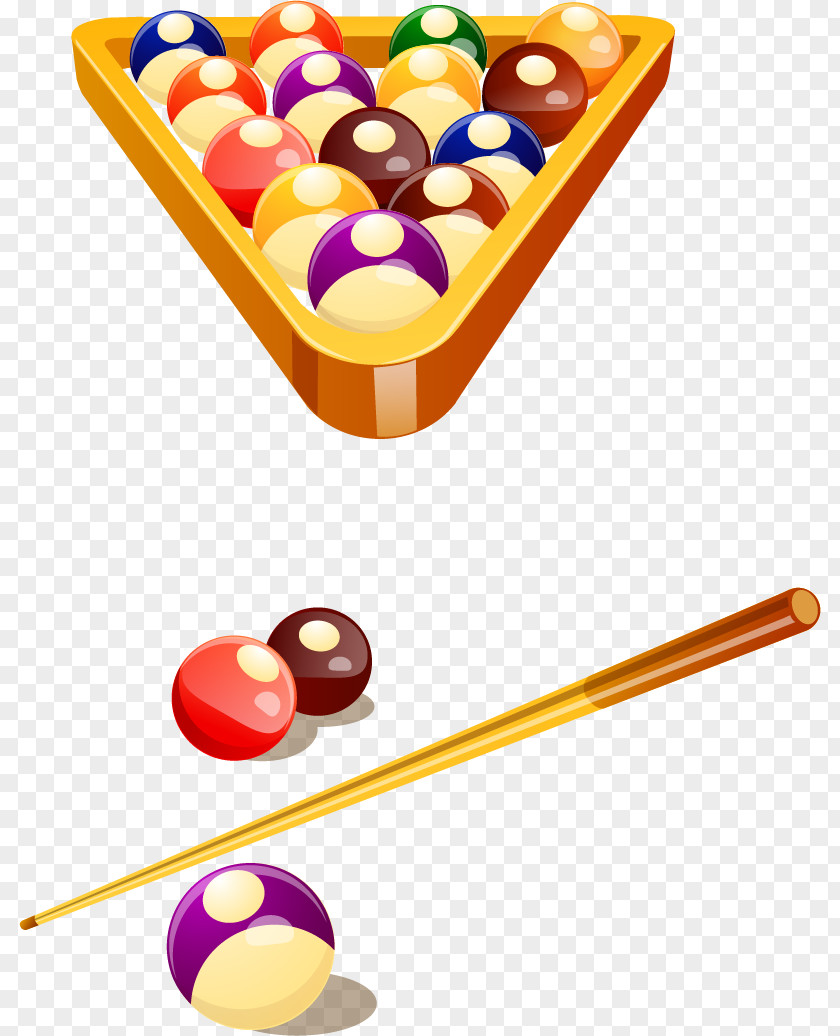 Hand Drawn Vector Snooker Sport Billiards PNG