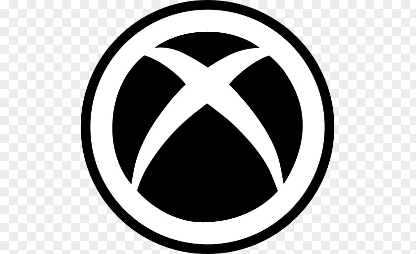 Live Icon Xbox 360 Black PNG