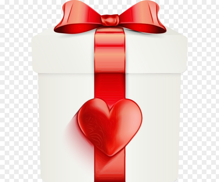 Red Gift Heart PNG