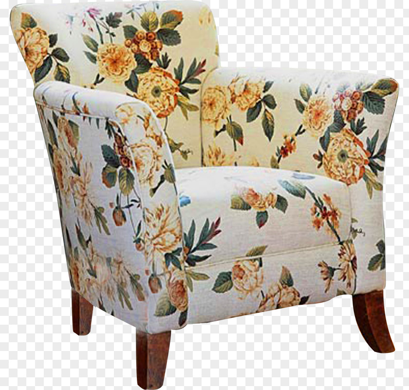 Chinese Flowers Sofa Furniture Upholstery Textile Couch PNG