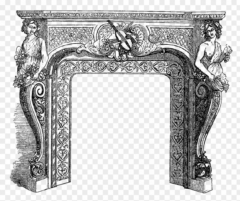 Design Stone Carving Picture Frames Furniture PNG