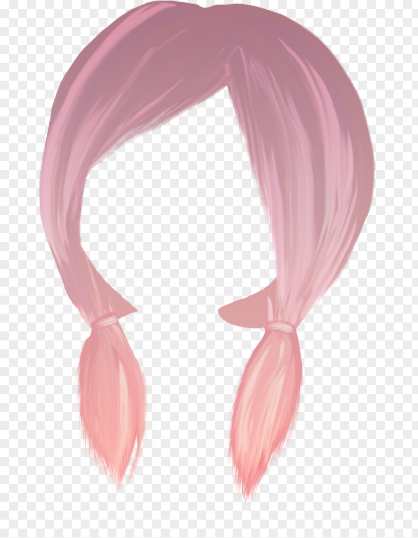 Hair Tie Hairstyle Coloring Wig PNG
