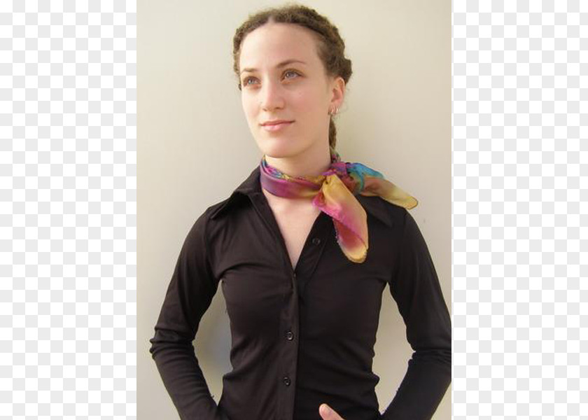 Hand Painted Rainbow Shoulder Scarf PNG
