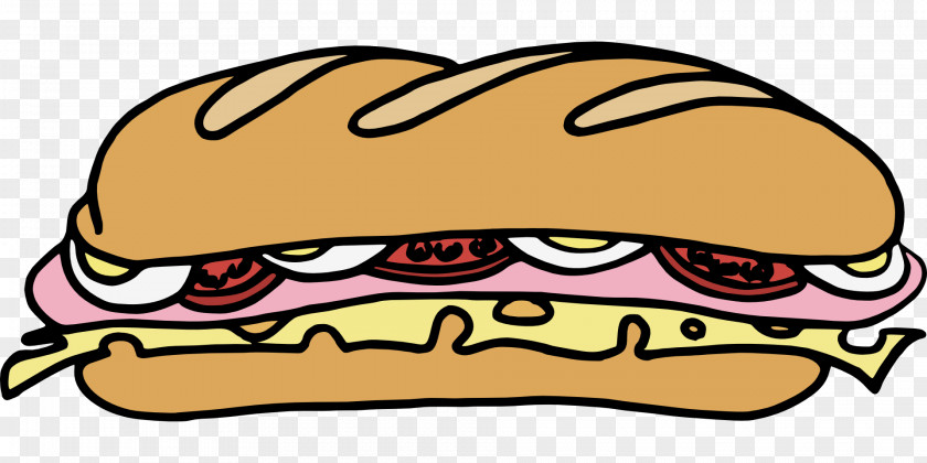 Hoagie Background Clip Art Submarine Sandwich Openclipart Delicatessen Free Content PNG