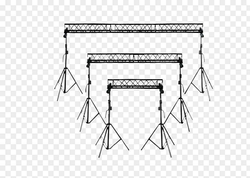 Truss With Light/undefined System Triangle DJ Lighting PNG